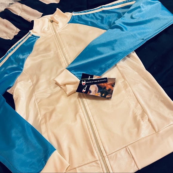 BRAND NWT* Champion stretch 3STRIPE track JACKET - Picture 14 of 14